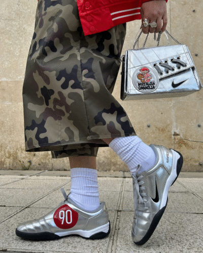 nike total 90 silver red