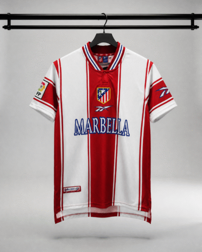 atl&eacute;tico madrid 2000/01 prima maglia retro