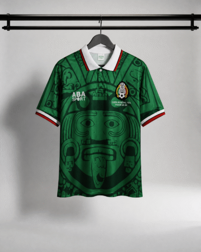 Home maglia messico retrò 1998 mondiale azteco design